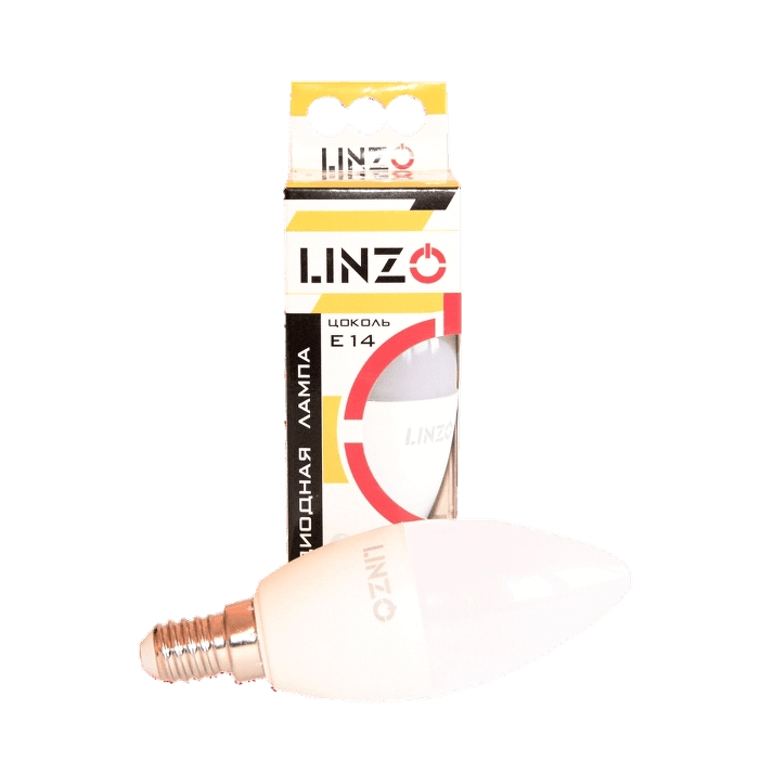 Лампа светодиодная LINZO LED B35 8W E14 3000K