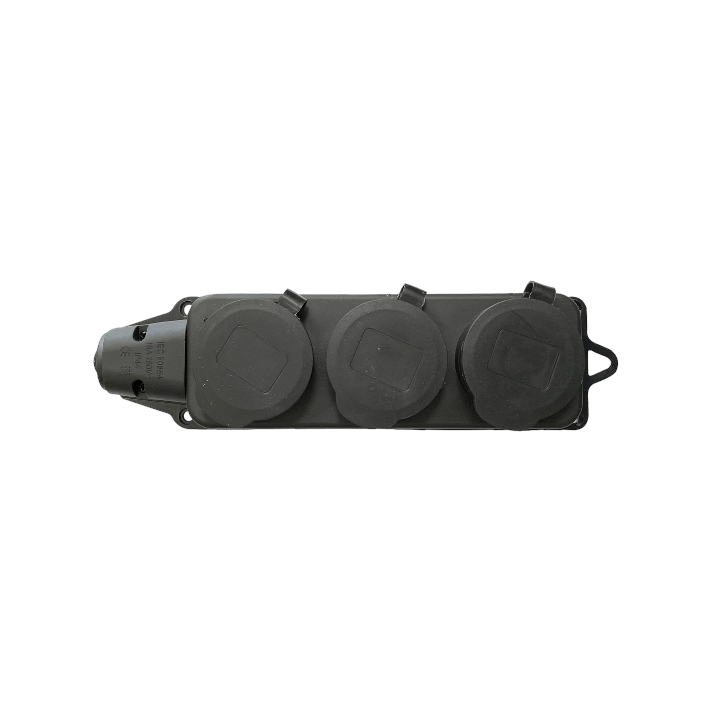 Колодка каучук с заземлением с крышкой ARTSUN K3E-B-IP44