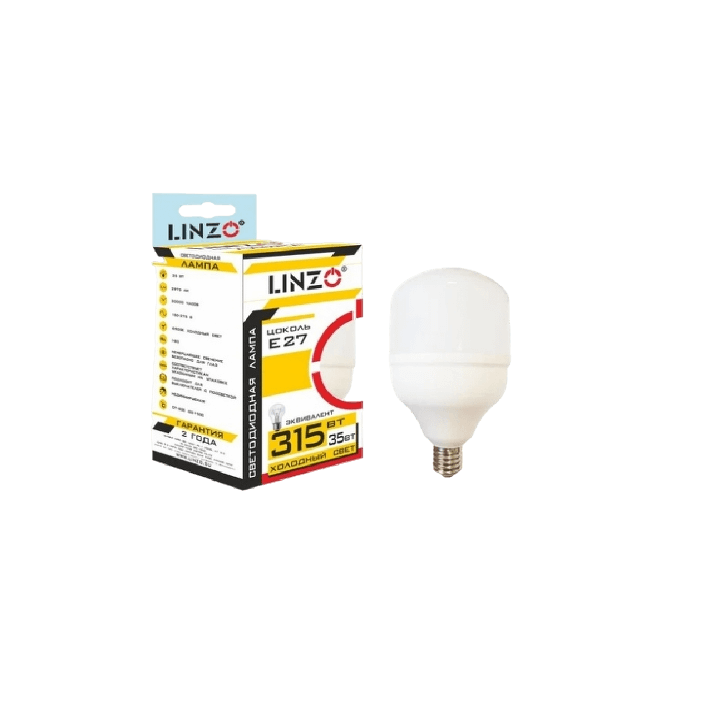 Лампа светодиодная LINZO LED T100 35W E27 6500K