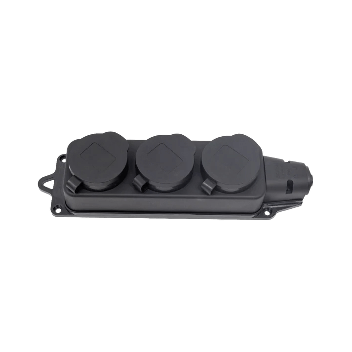 Колодка каучук с заземлением с крышкой ARTSUN K3E-B-IP44